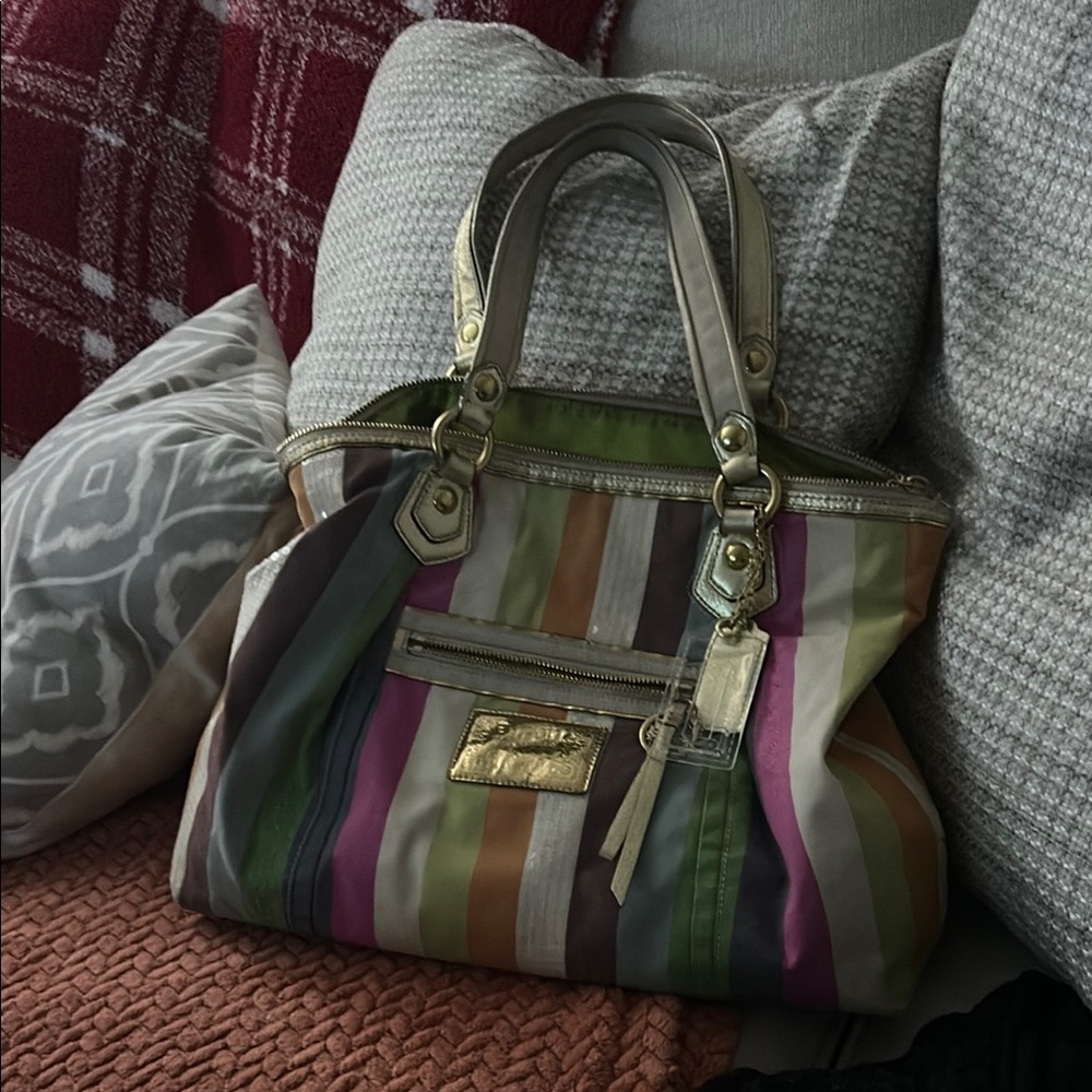 Coach poppy tote bag